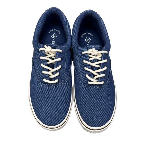 Sperry Halyard CVO Washed Twill True Navy Casual Shoes Men's Size 8 M - Picture 7 of 12